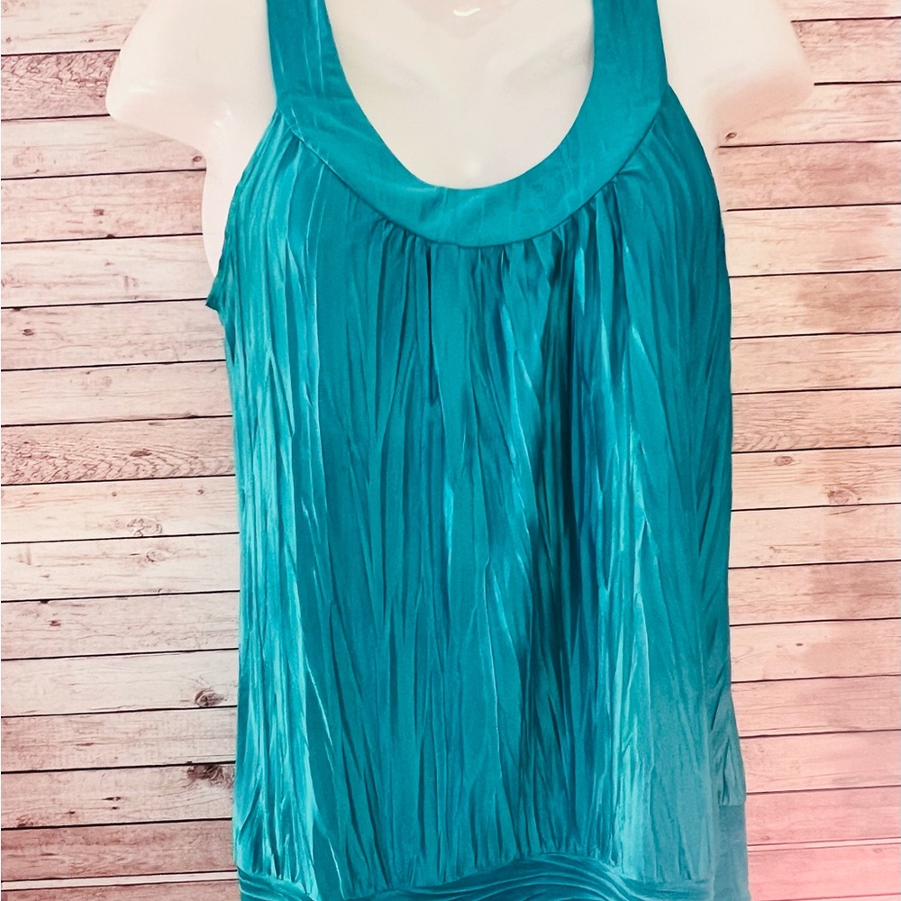 A. Byer Teal Sleeveless Women's Tank